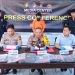 Tersangka pencurian burung walet berinisial SK saat jumpa pers yang dipimpin Kapolres Pohuwato AKBP H Busroni, Selasa (8/4/2025).(Foto Humas Polres Pohuwato)