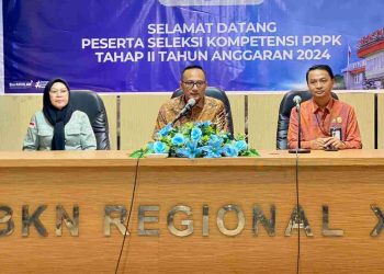 Pembukaan seleksi kompetensi PPPK di Kanreg XI BKN Manado, Sabtu (10/5/2025).