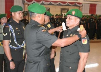 Panglima Kodam XIII/Merdeka, Mayjen TNI Suhardi, S.I.P., memimpin langsung upacara Serah Terima Jabatan (Sertijab) Komandan Korem (Danrem) 133/Nani Wartabone dari Brigjen TNI Hari Pahlawantoro, S.Sos., kepada Brigjen TNI Hardo Toga Parlindungan Sihotang.