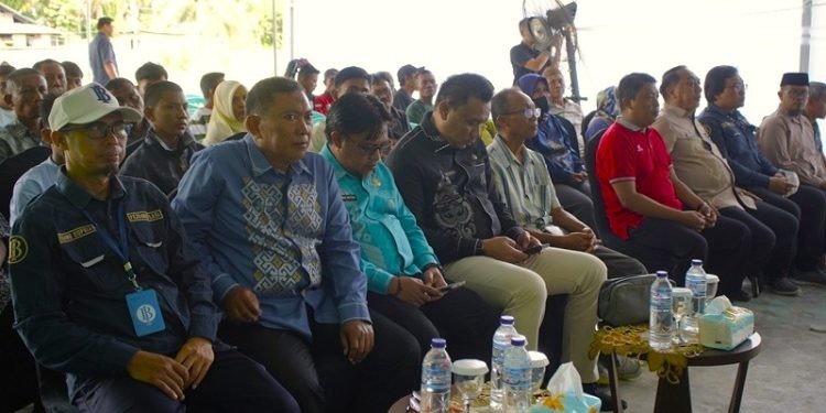 Pelatihan pengendalian hama dan penyakit tanaman, serta pertanian organik tahap I 2025 yang digelar di lahan penggilingan Gapoktan Mawar Jaya Lestari, Desa Iloheluma, Tilongkabila, Bone Bolango, Gorontalo, Kamis (15/5/2025).(Foto BI Gorontalo)