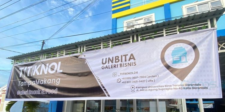 Galeri Bisnis UNBITA TitikNol bertempat di jalan Jaksa Agung Suprapto No. 40, Kelurahan Limba U Dua, Kota Selatan, Kota Gorontalo.