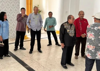 Wali Kota Gorontalo, Adhan Dambea, meninjau Gedung Belle Li Mbui, Kota Gorontalo