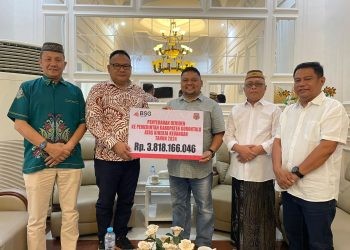 Pemerintah Kabupaten Gorontalo menerima deviden dari Bank Sulut-Gorontalo.