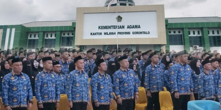 Pelantikan PPPK di Kementerian Agama Gorontalo. (foto.istimewa)
