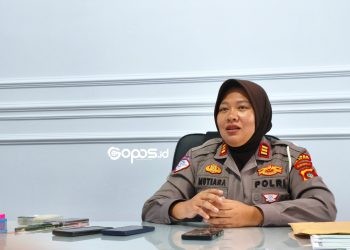 Kasat Lantas Polres Bone Bolango, AKP Mutiara Puspitasari Hartono.