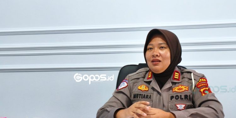 Kasat Lantas Polres Bone Bolango, AKP Mutiara Puspitasari Hartono.