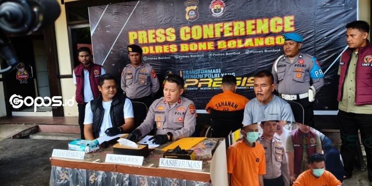 Kapolres Bone Bolango berhasil meringkus tersangka spesialis pencurian di rumah warga yakni FRM dan CEW.