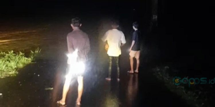 Situasi banjir di Desa Bohusami, Kecamatan Wanggarasi, Pohuwato