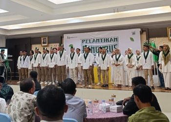 Suasana pelantikan pengurus baru HMI cabang Kota Gorontalo.