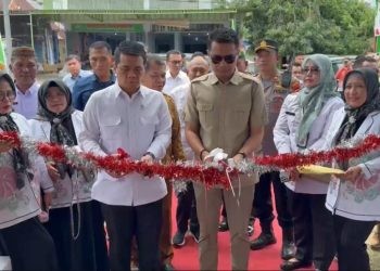 Wamen Desa PDT Ahmad Riza Patria saat meresmikan Kopdes Merah Putih Desa Tuladenggi, Selasa (17/6/2025).