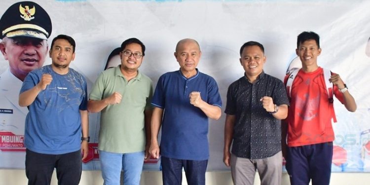 Bupati Pohuwato terima kunjungan Askab PSSI Pohuwato, Sabtu (28/06/2025) (Iwan Karim Ptokopim Pohuwato)
