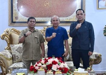 Bupati Pohuwato terima kunjungan Kabinda Gorontalo, Sabtu (28/06/2025) (Iwan Karim Ptokopim Pohuwato)