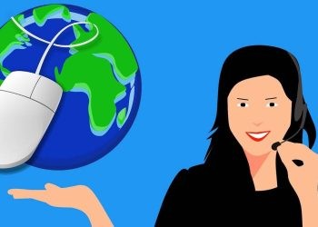 Ilustrasi pelayanan  Aplikasi customer service