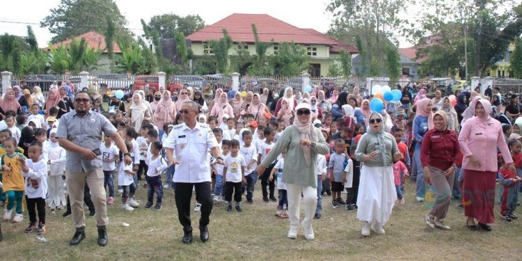 Wakil Bupati Pohuwato, Iwan Adam, memberikan sambutan HAN ke 41, Rabu (23/07/2025) (Iwan Karim Prokopim Pohuwato)