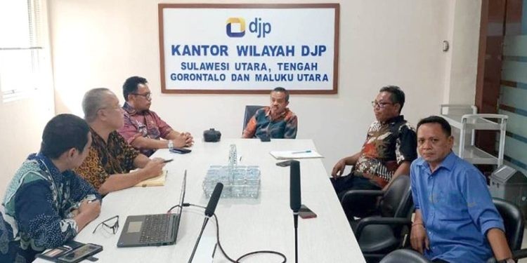 Pemkab Pohuwato Berkonsultasi langsung ke Kanwil DJP Sulawesi Utara, Jum'at (18/07/2025) (Iwan Karim Prokopim Pohuwato)