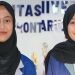 Dua mahasiswa yang mewakili Unbita Gorontalo Tri Adelia Tasmala (kiri) dan Rahmadia Oktaviani Ladawing (kanan) pada ajang Pemilihan Mahasiswa Berprestasi Tingkat LLDIKTI Wilayah XVI Tahun 2025.