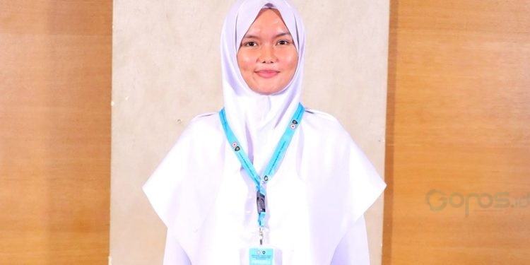 Armelya Indira Zahra Habibie, siswi MAN 1 Kota Gorontalo lolos menjadi Paskibraka Nasional.(F. Rama Gopos)