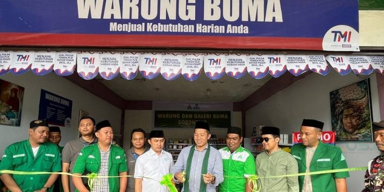 Peresmian Warung BUMA Gorontalo oleh Ketua PP GP Ansor Addin Jauharudin. Dimana Warung BUMA ini  merupakan unit usaha PW GP Ansor Gorontalo yang berkolaborasi dengan koperasi PWNU Gorontalo.