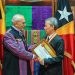 Prof. Dr. Phil. Ikhfan Haris, M.Sc., menerima penghargaan dari Presiden Timor Leste José Manuel Ramos-Horta