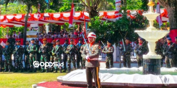 Mayor Inf Anjas Suryana Putra, Komandan Upacara HUT ke-80 RI di Gorontalo