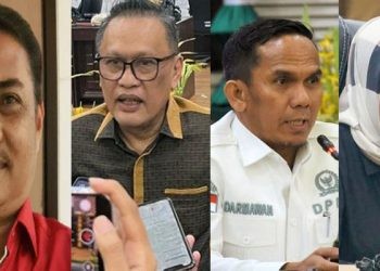 Dari kiri ke kanan: Alifuddin Djamal, Ariston Tilameo, Darmawan Duming, Yolan Polontalo