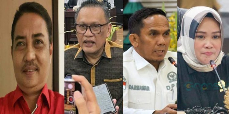 Dari kiri ke kanan: Alifuddin Djamal, Ariston Tilameo, Darmawan Duming, Yolan Polontalo