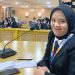 Rahayu Kaino, Finalis Duta Maritim Indonesia asal Bone Pesisir, saat bertemu Wakil Ketua DPD RI Tamsil Linrung untuk menyampaikan aspirasi masyarakat pesisir, Kamis (14/8/2025). (Foto.istimewa)