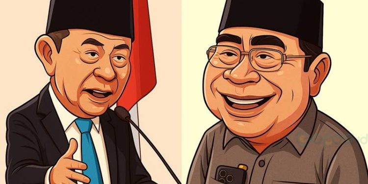 Ilustrasi Gusnar Ismail dan Adhan Dambea. Editing via AI.