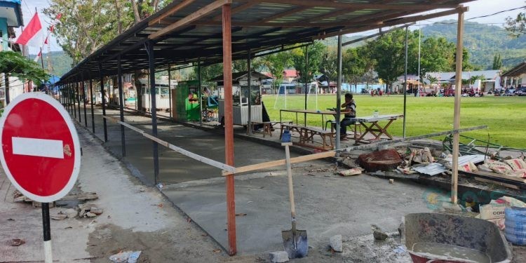 Lapak Baru yang telah direnovasi (Rabu/6/8/2025) (Rama/Gopos)