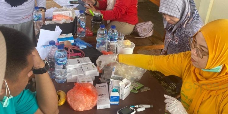 Pemeriksaan Gratis kepada masyarakat Wonosari sambut Hu RI Ke 80, Selasa (12/08/2025) (Istimewa)