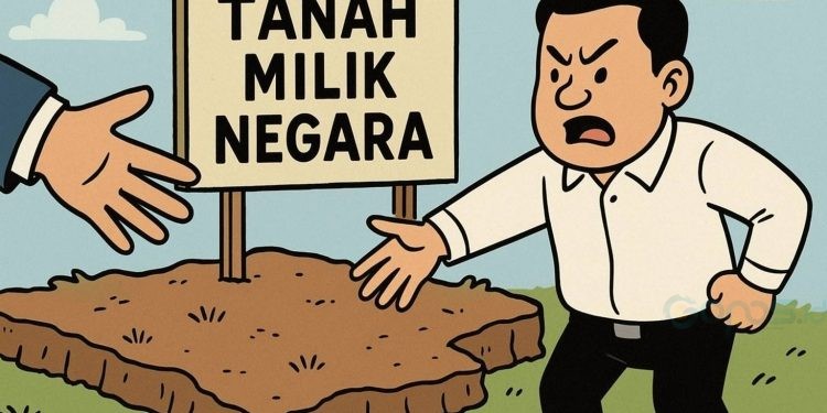 Ilustrasi tanah milik negara
