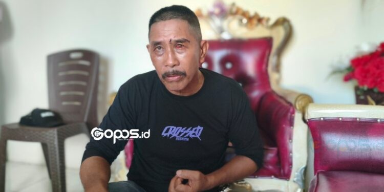 Harpin Halib warga Desa Tingkohubu Kecamatan Suwawa mengalami lima 5 Jahitan di bagian wajah karena diduga dikeroyok warga Bone Raya.