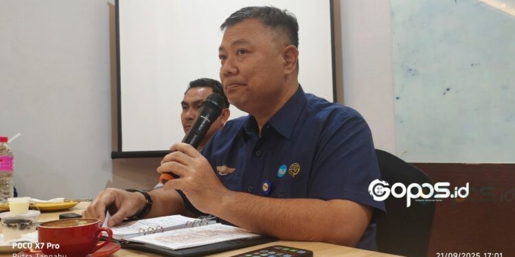 Kepala Kantor Unit Penyelenggara Bandar Udara (UPBU) Kelas I Djalaluddin Gorontalo dalam keterangan persnya, Ahad (21-9-2025).