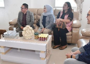Bupati Pohuwato, Saipul Mbuinga, menerima kunjungan PT Jasa Raharja Cabang Gorontalo, Selasa (02/09/2025) (Iwan Karim Prokopim Pohuwato)