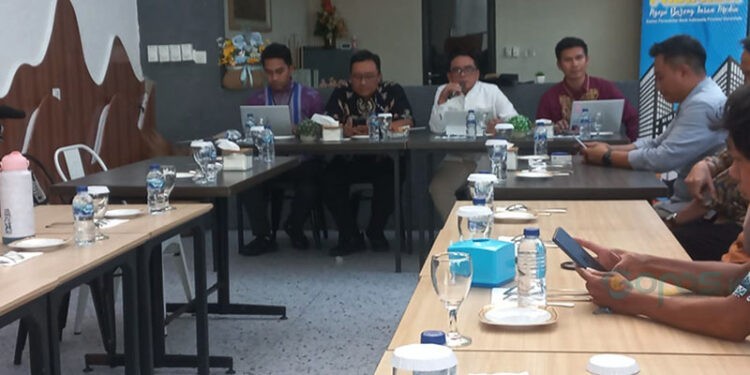 Kepala Perwakilan BI Gorontalo, Bambang Setya Permana, menyampaikan informasi pelaksanaan HACF 2025, Jumat (26/9/2025)