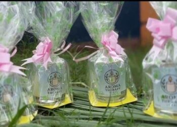 KKN Tematik Tahap II Universitas Negeri Gorontalo Desa Bubeya Launching Produk Lilin Aromaterapi dan Website Informasi Desa