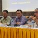 Kepala Perwakilan BI Gorontalo, Bambang Setya Permana (kanan) menyampaikan kondisi perekonomian Gorontalo. (Putra/Humas BI Gorontalo)