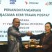Penandatangan Perjanjian Kerjasama (PKS) layanan Pospay oleh PT Pos Indonesia dan PT Bank SulutGo/BSG.