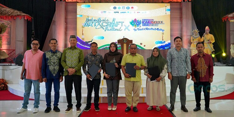 Penandatangan business mathcing pembiayaan dan ekspor yang dilaksakan pada HACF 2025 dengan total senilai Rp1,050 miliar.