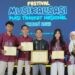 Tim Musikalisasi Puisi SMA Negeri 1 Telaga Biru yang dikomandani Mohamad Ridwan Bokiu, S.Pd  ketika memperlihatkan prestasinya.