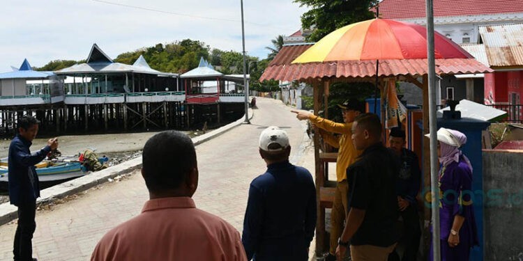 Wakil Bupati Pohuwato, Lahmuddin Hambali, mengunjungi KNMP di Desa Pentadu Barat, Kecamatan Tilamuta, (Kamis 23/10/2025) (Istimewa