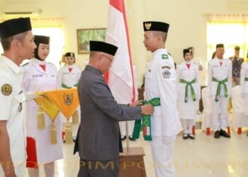 Pengukuhan Paskibra Kabupaten Pohuwato