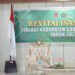Bupati Gorontalo Utara, Thariq Modanggu saat memberikan sambutan dalam Rapat Kerja Badan Kontak Majelis Taklim (BKM) yang di selenggrakan oleh Kemenag Gorut, Rabu (1/10/2025) (Rocky/Humas)