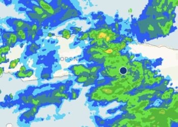 Pantauan Terkini Cuaca Gorontalo Melalui Radar BMKG pukul 12:21 WITA.