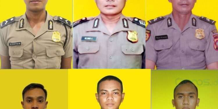 Enam personel Polda Gorontalo yang dipecat sebagai anggota Polri.