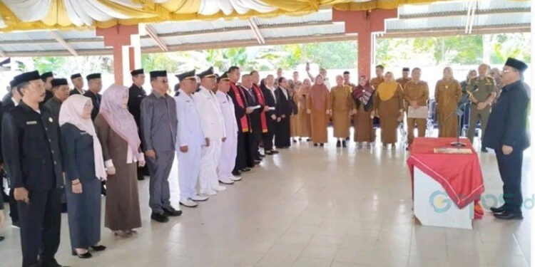 Bupati Boalemo, Rum Pagau, lantik 41 pejabat pungsional dan administrasi, Senin (24/11/2025) (Istimewa)