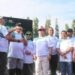 Bupati Boalemo, Rum Pagau me-launching Boalemo Runfest 2025 yang digelar di Alun-alun Tilamuta.
