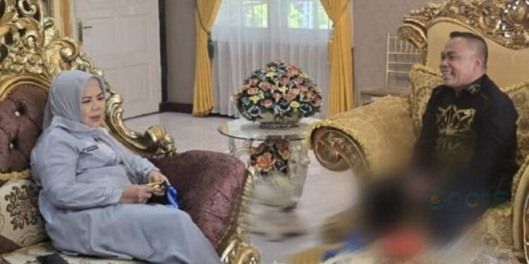 Wakil Gubernur Gorontalo ketika menerima kunjungan Kadis Pora Danial Ibrahim ke rumah Wakil Gubernur.