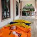 Tim DVI Polres Agam sedang mengindentifikasi jasad korban bencana banjir bandang di Salareh Aia, Kecamatan Palembayan. ANTARA/Yusrizal