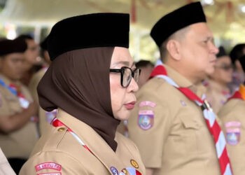 Wakil Bupati Gorontalo Utara saat menghadiri pembukaan Perkemahan Antar Satuan Karya (Peran Saka) Tingkat Nasional Tahun 2025 di Bumi Perkemahan Bongohulawa Limboto, Gorontalo pada Senin (3/11/2025)
(Rocky/Humas)